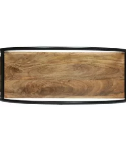 37.5" Dundas Handcrafted Industrial Circular Mango Wood Shelf Natural/Black - Christopher Knight Home -Bookshelves Sales Shop unnamed file 776