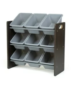 Sumatra Toy Storage Organizer with Storage Bins Espresso/Gray - Humble Crew -Bookshelves Sales Shop unnamed file 78