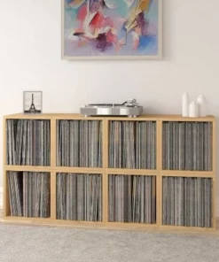 Way Basics Eco Stackable Vinyl Record Storage Cube Natural Wood Grain -Bookshelves Sales Shop unnamed file 795