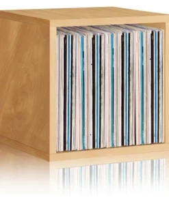 Way Basics Eco Stackable Vinyl Record Storage Cube Natural Wood Grain -Bookshelves Sales Shop unnamed file 797