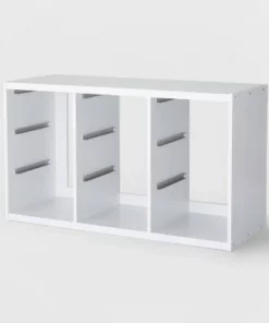 Triple Opening Sliding Bin Cube - Brightroom™ White -Bookshelves Sales Shop unnamed file 8