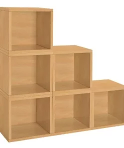 Way Basics Eco Stackable Vinyl Record Storage Cube Natural Wood Grain -Bookshelves Sales Shop unnamed file 800