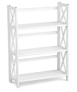 3 Shelf X Design Folding Bookcase - Flora Home Black -Bookshelves Sales Shop unnamed file 817