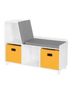 RiverRidge Home Kids' Book Nook Collection Cubby Storage Bench with 2 Bins - RiverRidge Gray -Bookshelves Sales Shop unnamed file 829