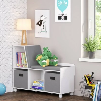 RiverRidge Home Book Nook Kids' Storage Bench with Cubbies - RiverRidge 3 RiverRidge Home Book Nook Kids' Storage Bench with Cubbies - RiverRidge