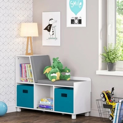 RiverRidge Home Book Nook Kids' Storage Bench with Cubbies - RiverRidge 4 RiverRidge Home Book Nook Kids' Storage Bench with Cubbies - RiverRidge - Image 2