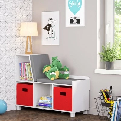 RiverRidge Home Book Nook Kids' Storage Bench with Cubbies - RiverRidge 5 RiverRidge Home Book Nook Kids' Storage Bench with Cubbies - RiverRidge - Image 3