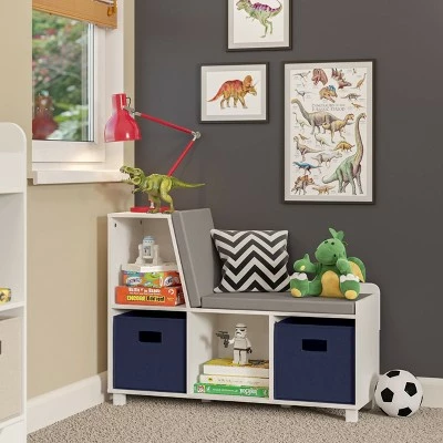 RiverRidge Home Book Nook Kids' Storage Bench with Cubbies - RiverRidge 6 RiverRidge Home Book Nook Kids' Storage Bench with Cubbies - RiverRidge - Image 4