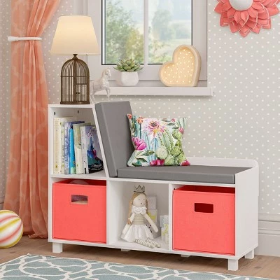 RiverRidge Home Book Nook Kids' Storage Bench with Cubbies - RiverRidge 8 RiverRidge Home Book Nook Kids' Storage Bench with Cubbies - RiverRidge - Image 6