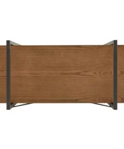 Nathyn 5 Shelf X Back Metal Post Bookshelf - Inspire Q Walnut Brown -Bookshelves Sales Shop unnamed file 847