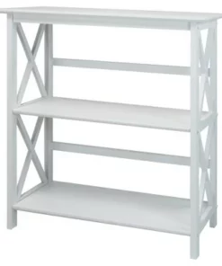 34" 3-Shelf Bookcase - Flora Home Walnut