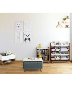 Morgan Mid-Century 2 Shelf Bookcase Wood/White - Humble Crew 11 Morgan Mid-Century 2 Shelf Bookcase Wood/White - Humble Crew -Bookshelves Sales Shop unnamed file 869
