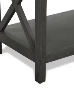 26.4" Thompson 2 Tier Shelf Dark Gray - ClickDecor -Bookshelves Sales Shop unnamed file 923