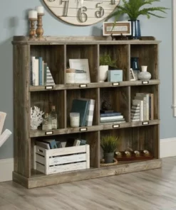 48" Granite Trace Bookshelf Cubby Rustic Cedar - Sauder