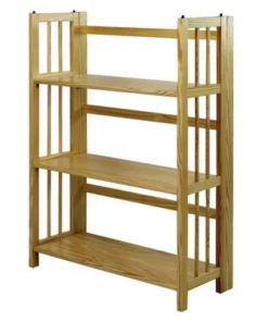 38" Folding 3 Tier Bookshelf Stackable - Flora Home Walnut -Bookshelves Sales Shop unnamed file 943