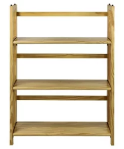 38" Folding 3 Tier Bookshelf Stackable - Flora Home Walnut -Bookshelves Sales Shop unnamed file 947