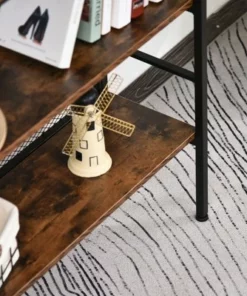 HomCom 3-Tier Industrial Style Storage Metal Wooden Shelf -Bookshelves Sales Shop unnamed file 960