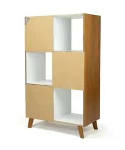Morgan Mid-Century 6 Cube Toy Storage Organizer Wood/White - Humble Crew -Bookshelves Sales Shop unnamed file 965