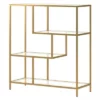 Henn& Hart 40" Tall Brass Finish Bookcase - Henn&Hart -Bookshelves Sales Shop unnamed file 968