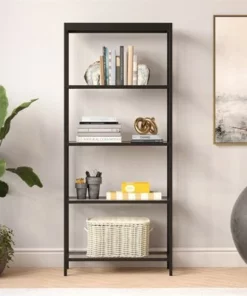 Henn& Hart 30" Wide Black Bronze Bookcase - Henn&Hart -Bookshelves Sales Shop unnamed file 979