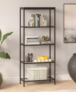 Henn& Hart 30" Wide Black Bronze Bookcase - Henn&Hart -Bookshelves Sales Shop unnamed file 981