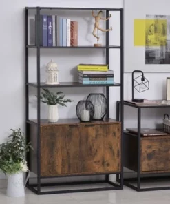 HomCom Storage Cabinet Bookcase with 3 Open Shelves -Bookshelves Sales Shop unnamed file 994